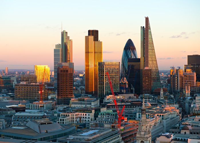 London Financial district City Skyline
