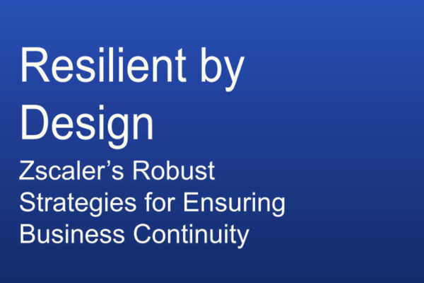 Resilient by Design: An architecture reference guide